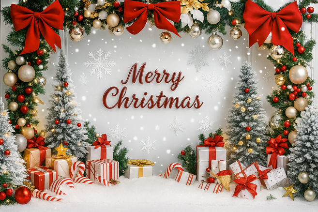 크리스마스 현수막 크리스마스배경 대형 초대형 크리스마스 무료문구삽입가능, 화이트크리스