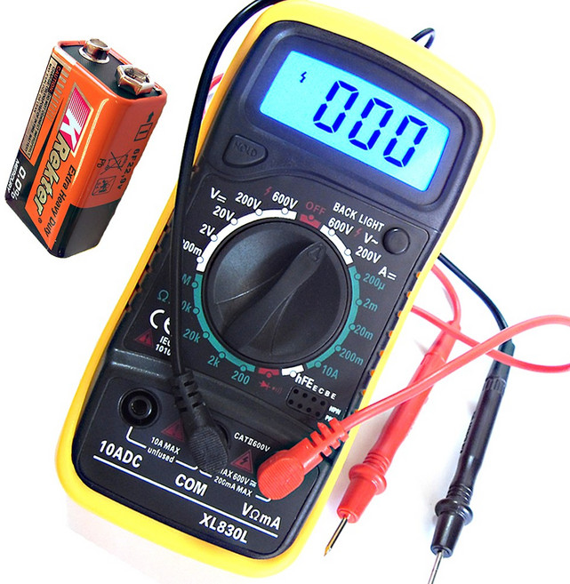 카엘이디 전기 멀티 테스터기 멀티미터 테스트기 검전기, 1개