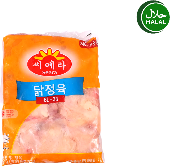 Brazil Halal Certified Seara Frozen Chicken Boneless Leg 프리미엄 브라질 할랄 인증 닭정육 닭다리살 브라질산, 2kg, 1개