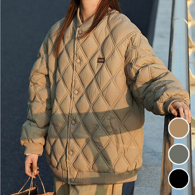 베리트 캐주얼 퀼팅 누빔 경량 패딩 자켓 점퍼 VT-167