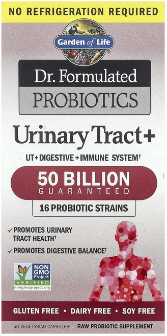 몸관리하세요 겨울입니다 Garden of Life 닥터 포뮬레이티드 프로바이오틱스 요로 개선 베지 캡슐 60정 특별관리진행, GardenofLife닥터포뮬레이티드프로바이오틱스요로개, 1개 - 쿠팡