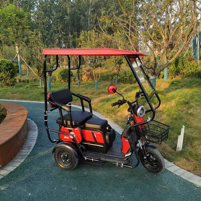 전동차 바람막이 캐노피 프레임 가림막 방수 커튼 세발 자, 1개, 70x130 레드