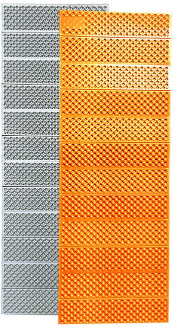 露營防潮蛋殼折疊睡墊, 橙色配鋁膜+收納袋