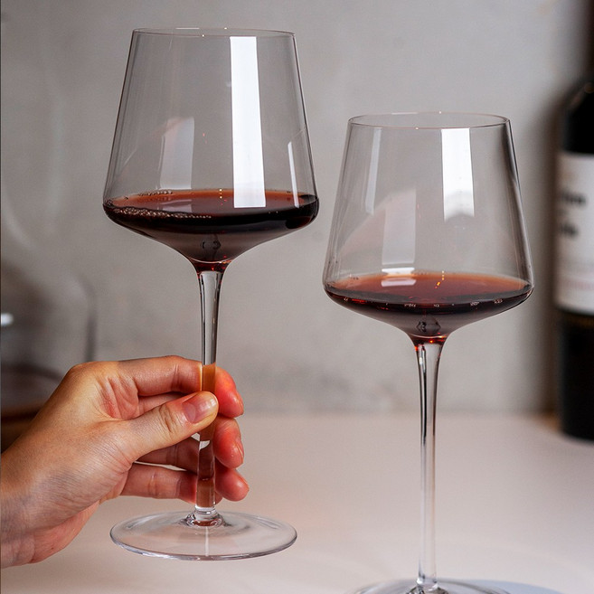 웬즈데이오프 크리스탈 사각 와인잔, 460ml, 2개