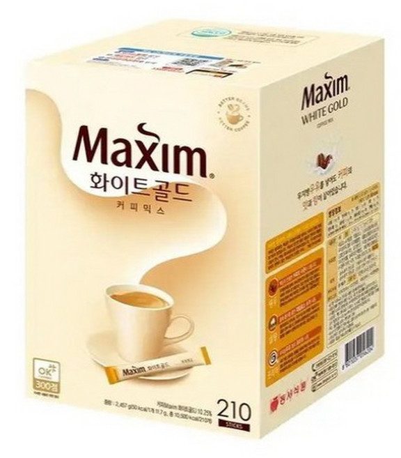 동서 맥심 화이트골드 커피믹스 210T, 없음, 210개