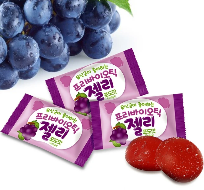 프리바이오틱 젤리 포도맛, 60g, 10개 - 쿠팡