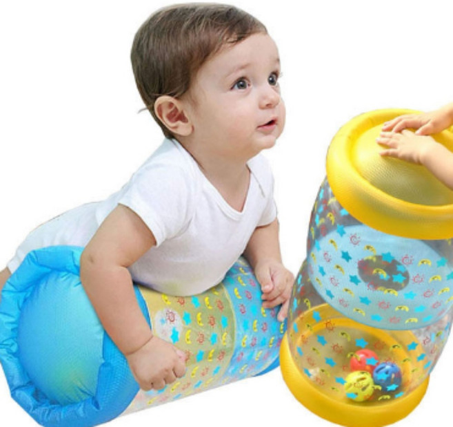 딸랑이 롤링 배밀이 장난감 아기 신생아, 1개