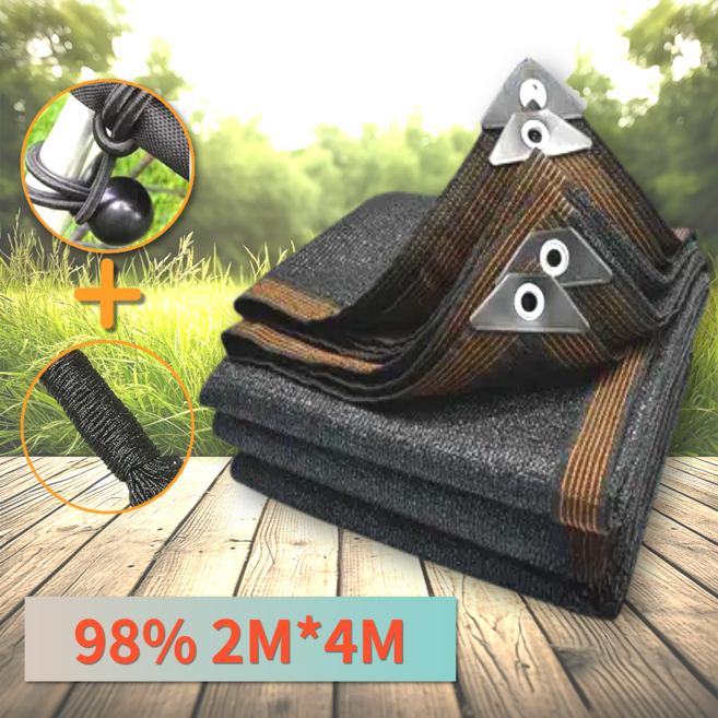 3초쿨 차광막 (10미터로프+탄성밴드 증정) 4면봉재 옥상 베란다 햇빛가리개 그늘막