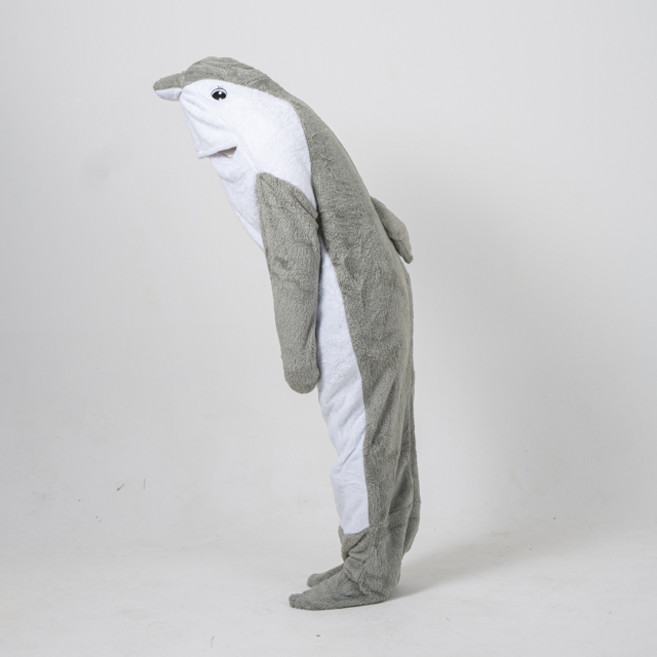 말랑마쥬 남녀공용 집순이 방콕 동물잠옷 캠핑 입는담요 파자마파티 반티