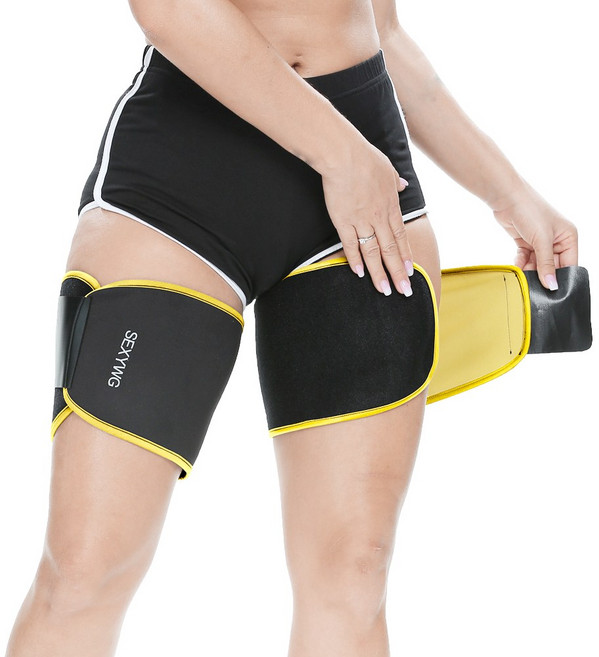 15cm 회황색 플라스틱 다리 밴드 네오프렌 사우나 폭한 조절 가능한 벨크로 산후 집에서 다리 살 빼기 무압박
