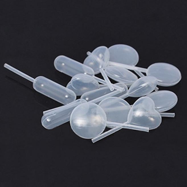 다양한 일회용 모양 스포이드 플라스틱 4ml 드롭퍼 스포이트, 1 하트형 스포이드 50개입, 1개