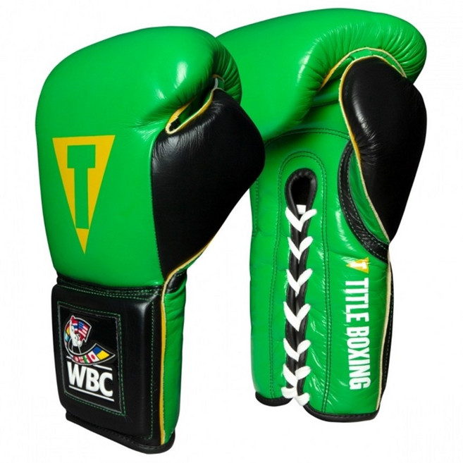 타이틀 WBC 공인 복싱글러브 / 권투 킥복싱 MMA, 그린 (레이스 타입)