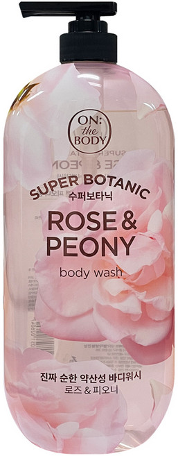 엘지 온더바디 수퍼보타닉 바디워시 로즈 피오니 900g 9개 샤워