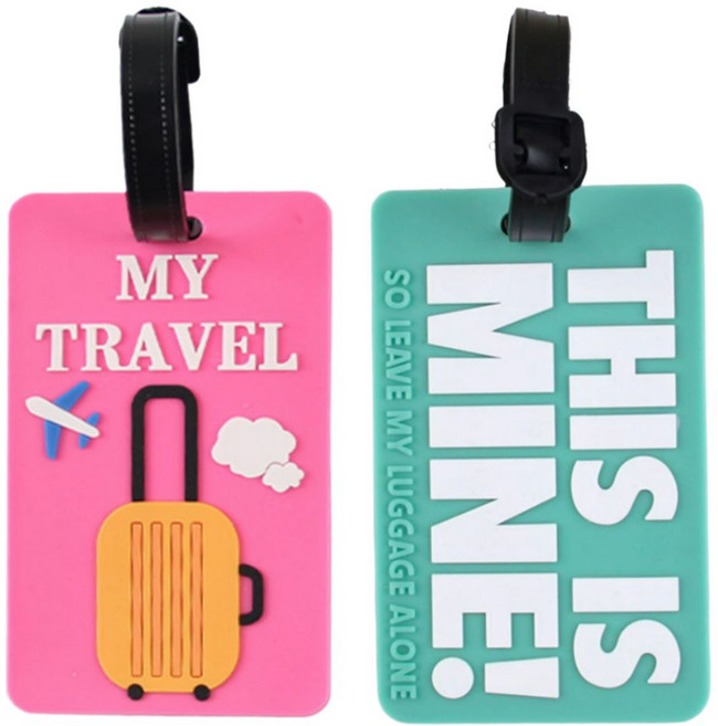 여행 캐리어 네임택 실리콘 이름표 수화물 러기지택