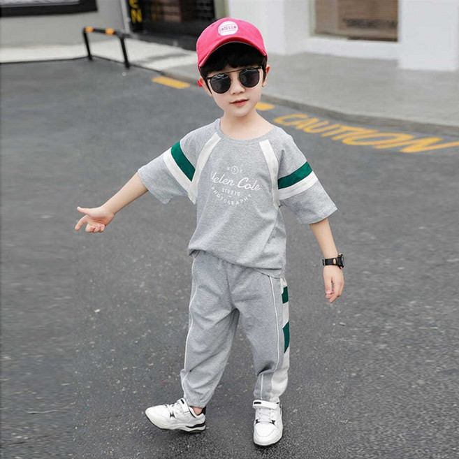 재한 어린이 반팔티 상하복세트 [2417]