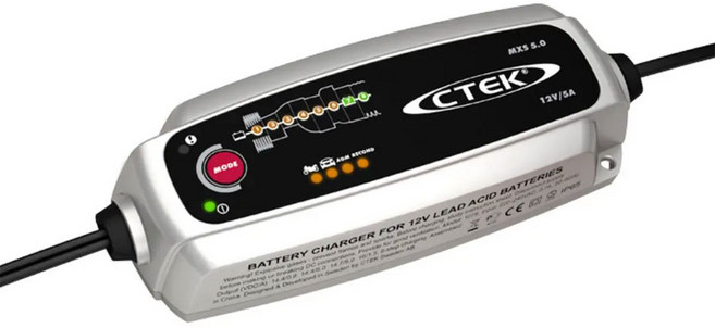 씨텍 CTEK MXS 5.0 충전기 오토바이 자동차 충전 5년 워런티, 16.8cm, 1개