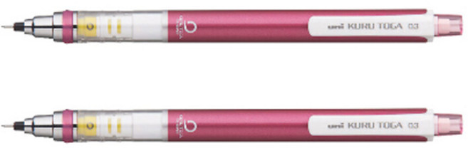 쿠루토가 스탠다드모델 샤프 핑크, 0.3mm, 2개