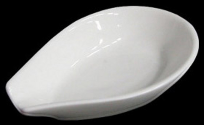 도자기 중식 스푼받침 우동스푼받침, 백색, 1개