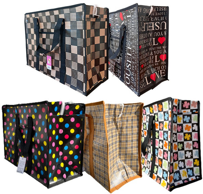 동성 타포린백 대형 지퍼부직포쇼핑백 이불가방 여행가방, 사각