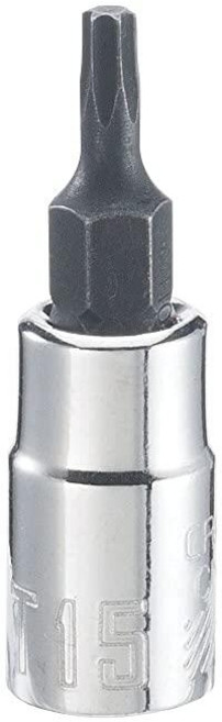 CRAFTSMAN Torx 비트 소켓 0.6cm(1/4인치) 드라이브 T25 (CMMT42663), CRAFTSMAN Torx 비트 소켓, 0.6cm(1/