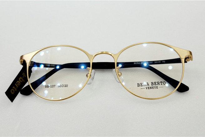 동그리 안경 베라베르토 107 50/20 140 col5 골드 콤비 안경테