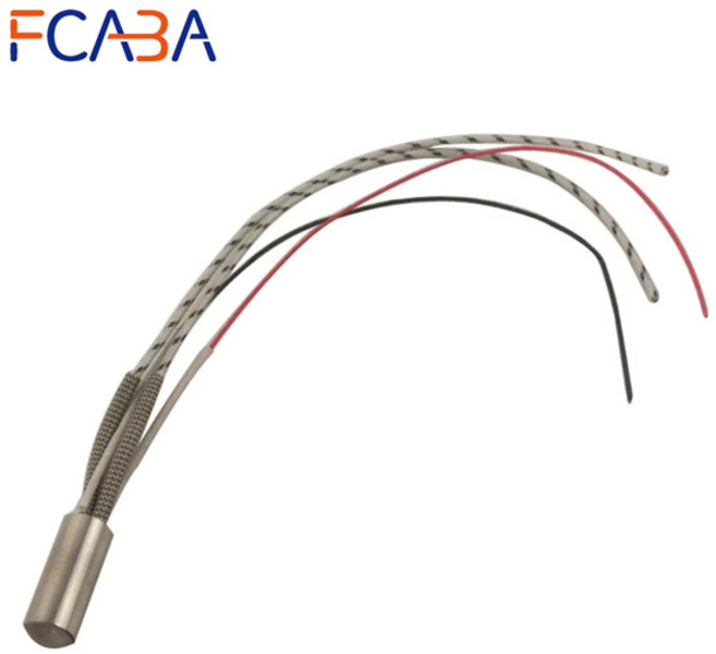 FCABA 맞춤 제작 가능 304 스테인리스 스틸 단일 헤드 히팅 카트리지 히터 타입 K 열전대 6mm 튜브 직경, [04] 110V용, [03] 6x80mm 150W