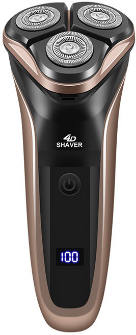 DS 트리플 헤드 전기면도기 플로팅 밀착칼날 생활방수 LED 디스플레이, 4D SHAVER-500