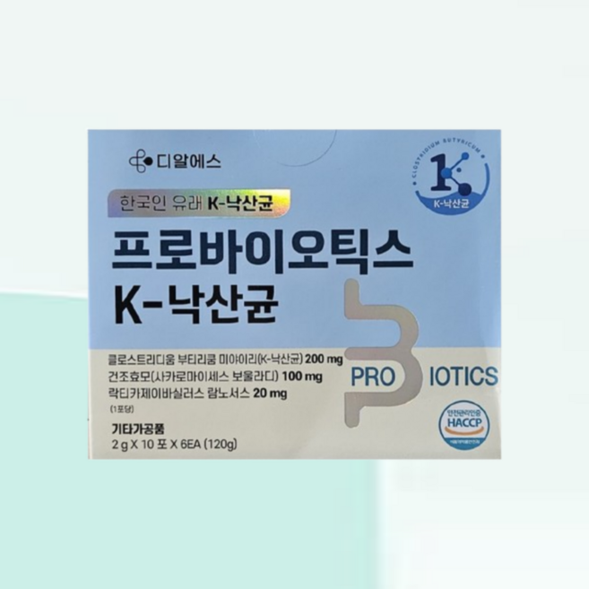 디알에스 프로바이오틱스 k낙산균 비타비오 람노플 60포 2개월분, 1박스, 120g