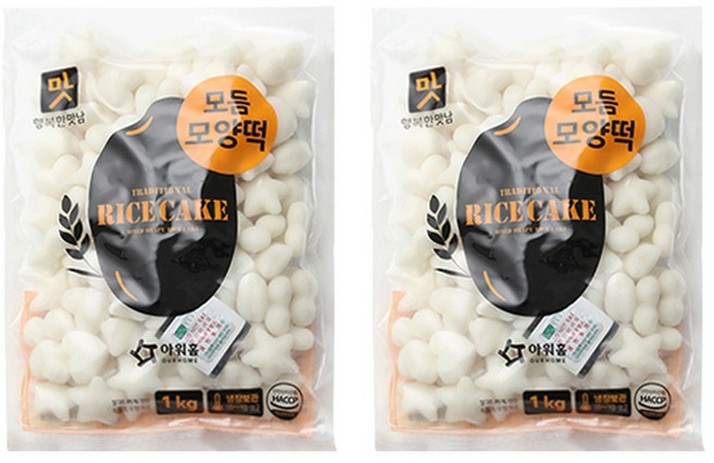 아워홈 행복한맛남 모듬 모양떡, 1kg, 2개