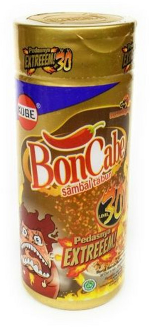 코베 본 카베 (본카베) 삼발 타부르 (뿌리는 고춧가루) 레 Kobe Bon Cabe (Boncabe) Sambal Tabur (Sprinkle Chili Flakes) Level, 1개
