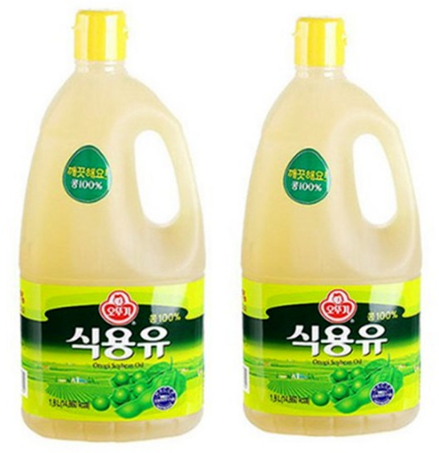 오뚜기 콩기름 식용유 1.8L, 2개