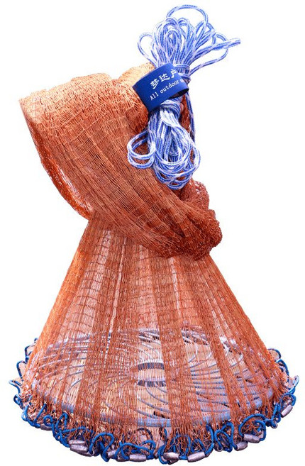 던지기 쉬운 투망 미니 민물고기 낚시 어망 던지는 그물 대형, C