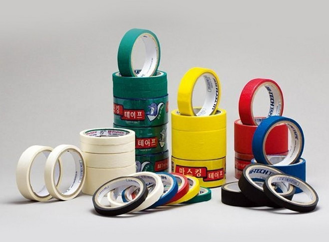 금성케이엔티 국산 칼라 마스킹테이프 사이즈 색상별 모음, 1개, 노랑 50mm