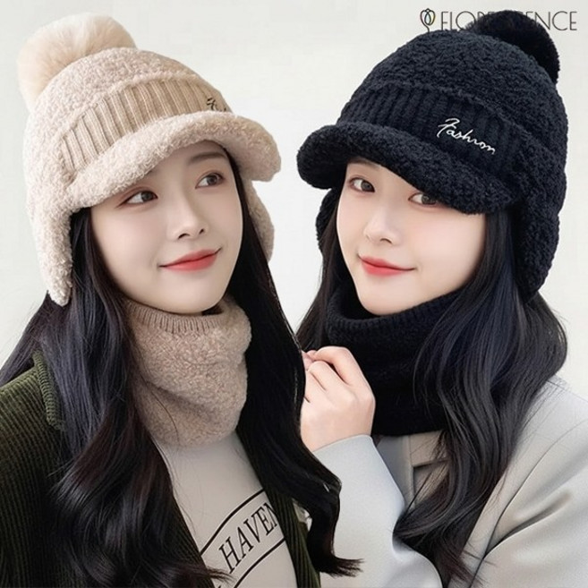 플로레센스 [플로레센스] 벨라이어 워머 방울비니2종, 혼합 /FREE/베이지+블랙