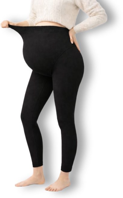 [45-140kg] 겨울 빅사이즈 임산부 기모 레깅스 스타킹 9부 타이즈