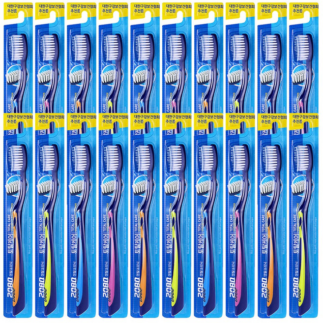 2080 토탈케어 미세모 칫솔, 1개입, 20개