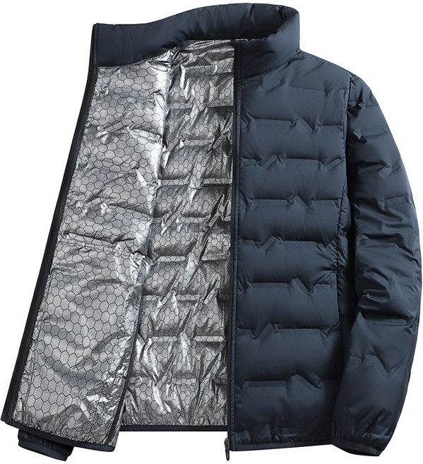 冬季石墨烯保暖休閒輕薄白鴨絨羽絨服男外套 短款運動