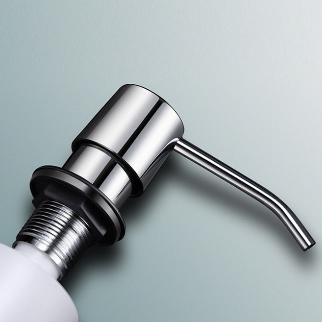 싱크대 매립형 디스펜서 주방 세제 통 펌핑형 자동 주입, 3-매립세제통-304블랙, 1개