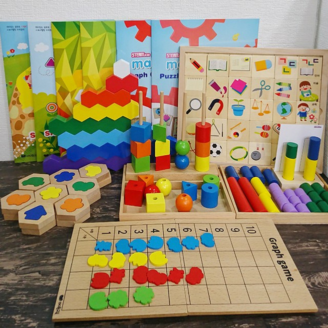 STEAM 유아 교구 6종 세트, 1개