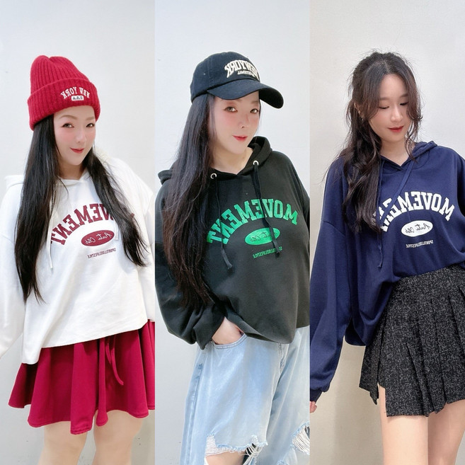 MOVEMENT 復古字母大學T 休閒連帽衫