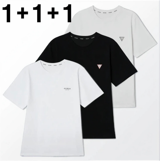 GUESS (1+1+1) 반팔티 3종세트 TOX032401