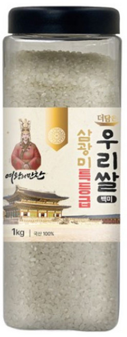 더담은 국내산 여왕의 만찬 삼광미 우리쌀 백미, 1kg, 1개, 특등급