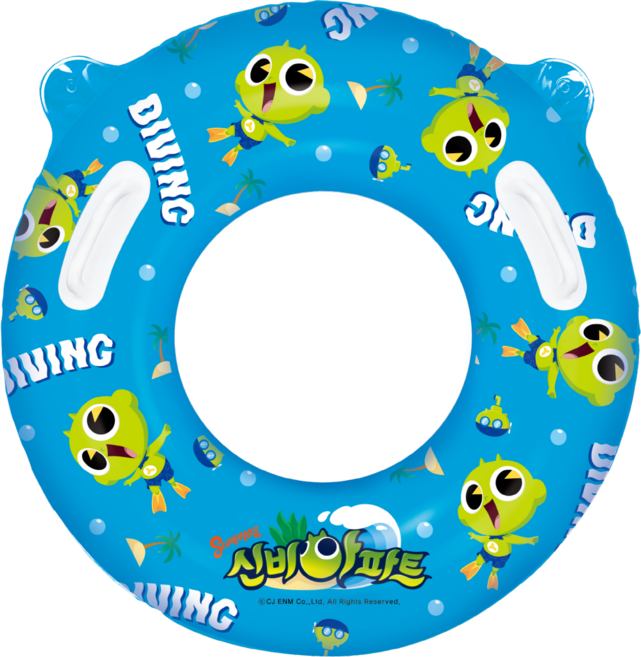 아기 유아 어린이 원형튜브 손잡이튜브 시나모롤 포켓몬스터 티니핑튜브, 1개