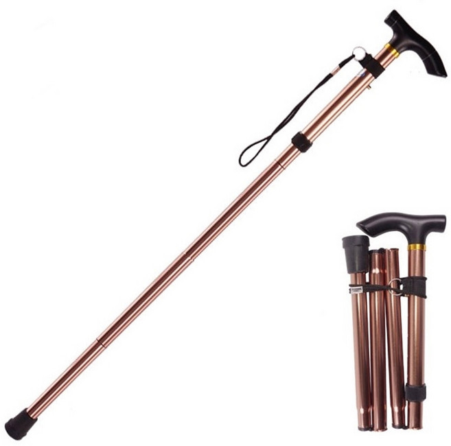 G상품연구소 가벼운 3단 접이식지팡이 노인지팡이 효팡이 송해스틱 의료용 노인보행보조기, 1개