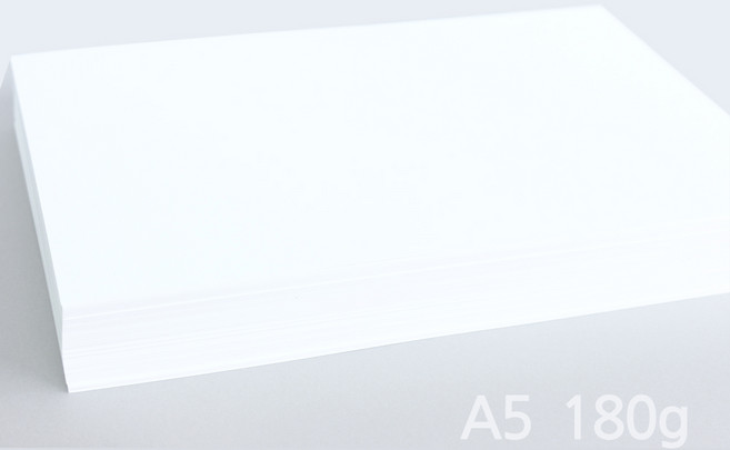 인터퍼시픽 A5 종이 용지 두꺼운 모조지 미색, A5 180백색, 250개