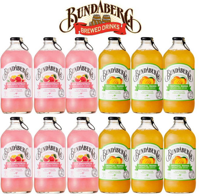 분다버그 핑크자몽 + 트로피컬 망고, 12개, 375ml