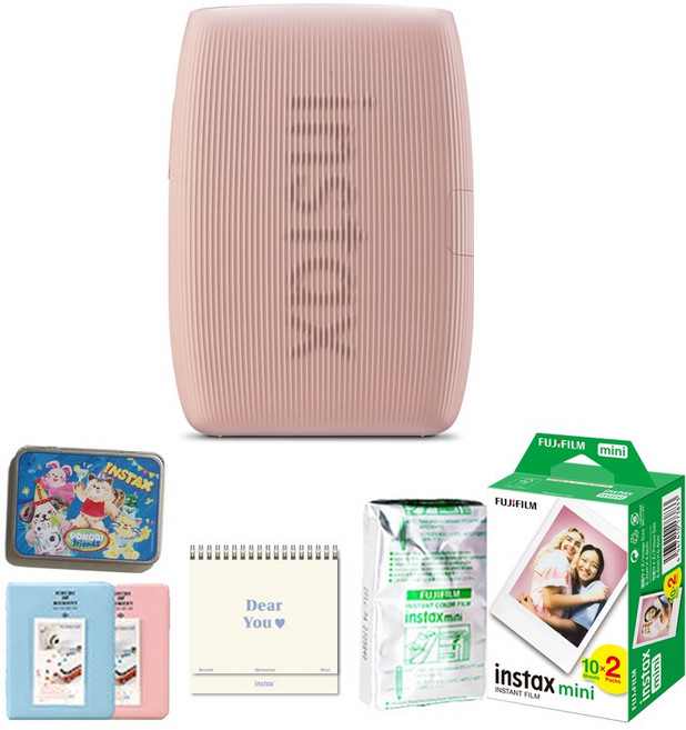 인스탁스 미니 링크3 필름20장 스프링클필름 10장 런칭기념 포토프린터, 로즈핑크
