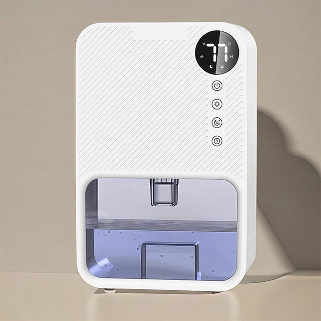 해브유 대용량 저소음 원룸 화장실 욕실 옷장 무드등 소형 제습기, 화이트