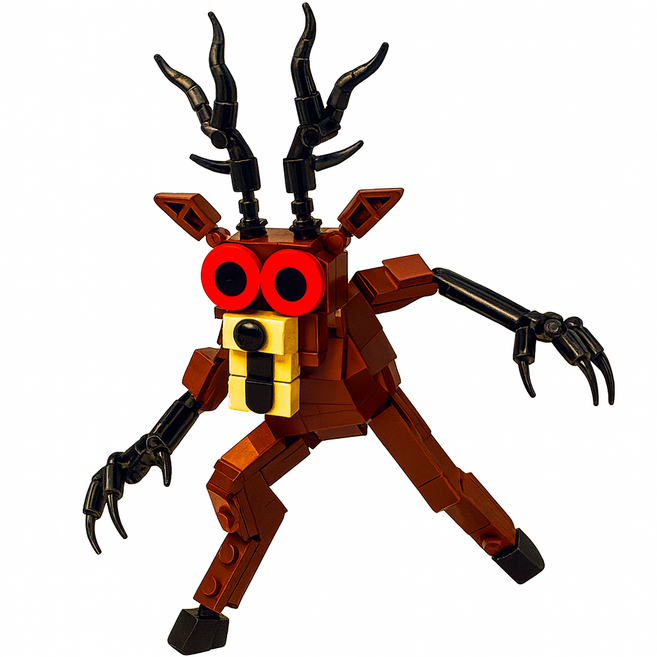 99일 사슴 보스 캐릭터 조립블럭, 1개, NIF890