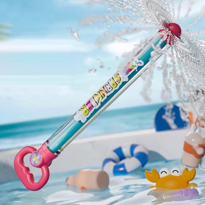 워터워즈 60cm 초대용량 물꽃놀이 분수 회오리 물총 워터건, 레드, 1개